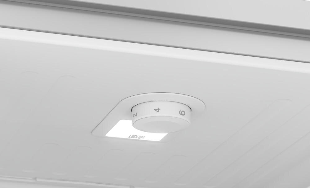 BEKO RCSA240M30WN ustawienia pokrętło oświetlenie led światło produkty