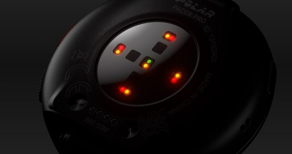 Zegarek sportowy POLAR Pacer ekran bateria czujniki zdrowie sport pasek ładowanie pojemność rozdzielczość łączność sterowanie krew puls rozmowy smartfon aplikacja
