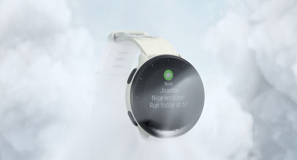 Zegarek sportowy POLAR Pacer ekran bateria czujniki zdrowie sport pasek ładowanie pojemność rozdzielczość łączność sterowanie krew puls rozmowy smartfon aplikacja