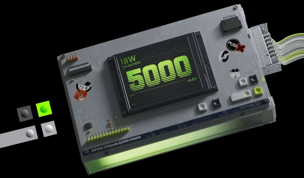 Smartfon INFINIX Hot 20 ekran bateria aparat procesor ram pamięć pojemność rozdzielczość zdjęcia filmy opis dane cechy blokady system łączność wifi bluetooth obudowa szkło odporność porty muzyka transfer sieć przekątna matryca waga czujniki oled amoled ips