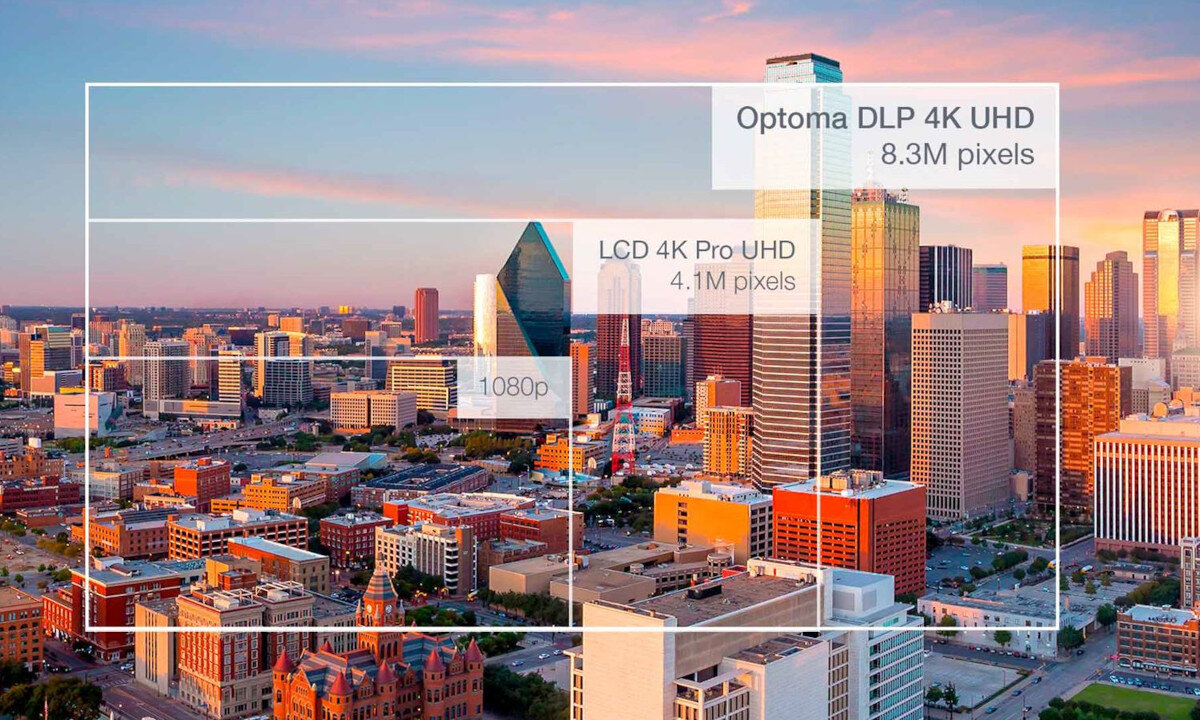 Projektor OPTOMA 4K400STx wysoka rozdzielczosc obrazu