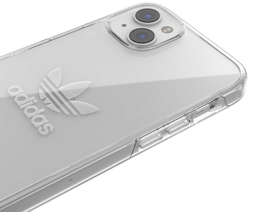 ETUI ADIDAS TREFOIL ORIGINALS DO IPHONE 14 PLUS PRZEZROCZYSTE sztywne plecy dopasowanie