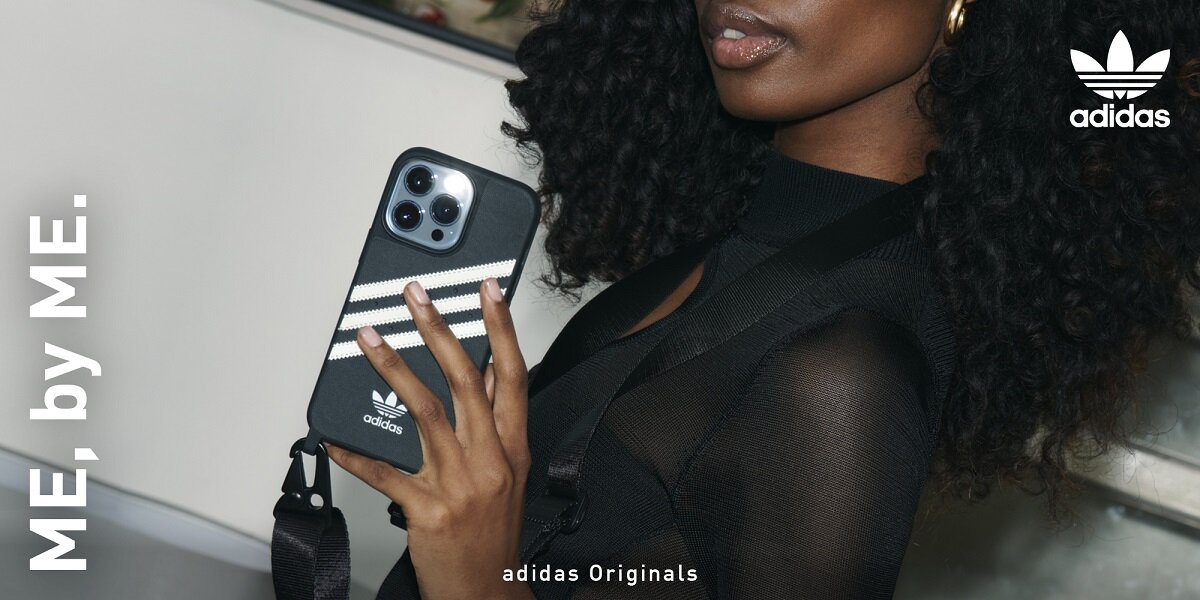 ETUI ADIDAS SNAP CASE DO IPHONE 14 PRO CZARNE moda trendy