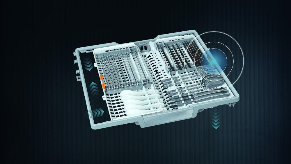 MIELE G 7285 SCVi XXL szuflada sztućce multiflex filiżanki kosz kieliszki naczynia