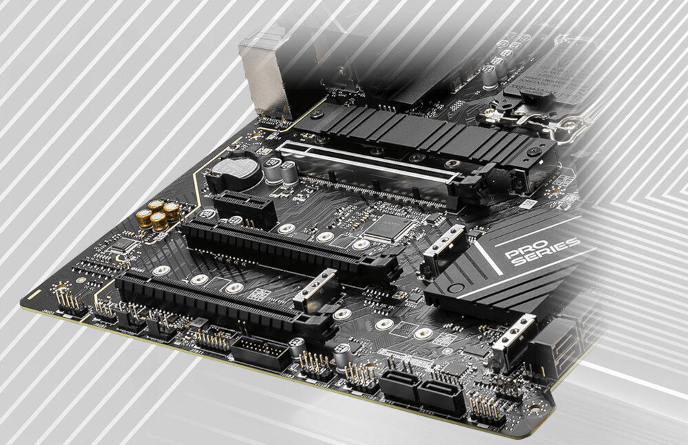 Płyta główna MSI PRO Z790-P WiFi dyski interfejs M.2 SATA montaż przepustowość
