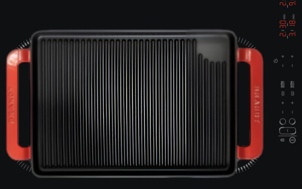 Płyta indukcyjna DE DIETRICH BPI184HUB jedna duża strefa gotowania dwie mniejsze