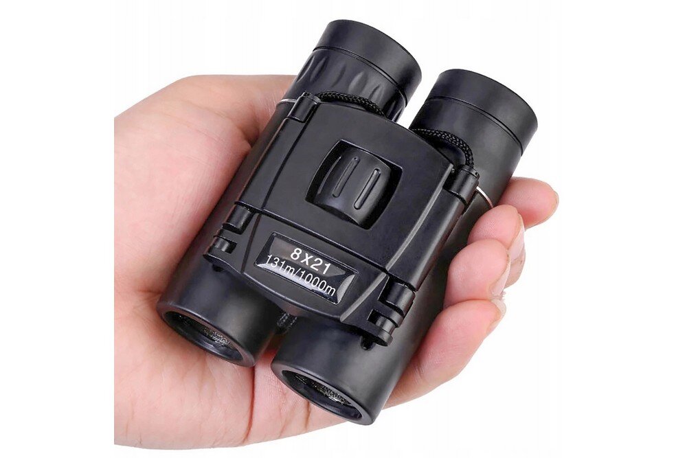 Lornetka APEXEL APL-8X21 optyka waga konstrukcja ogniskowa zoom przybliżenie dioptria muszle oczne obiektywy soczewki pryzmat powłoka gwint okulary obserwacja przyroda sport powiększenie
