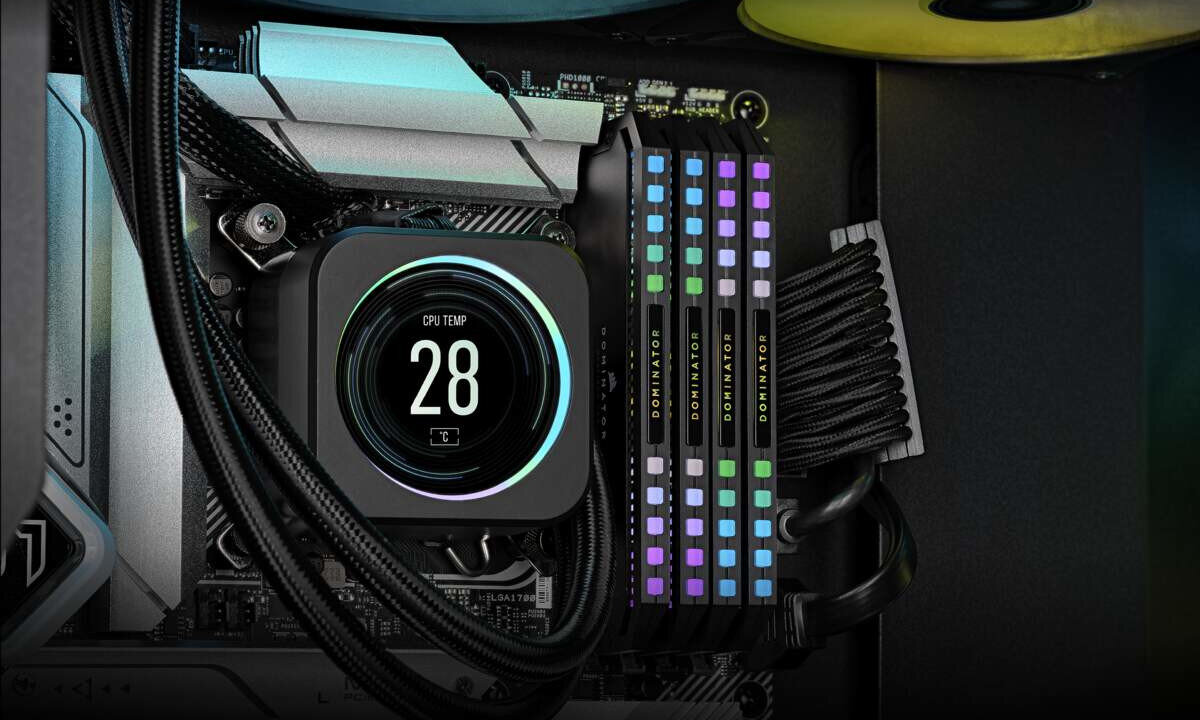 Pamiec RAM CORSAIR Dominator Platinum RGB 64GB 5600MHz swietna kompatybilnosc