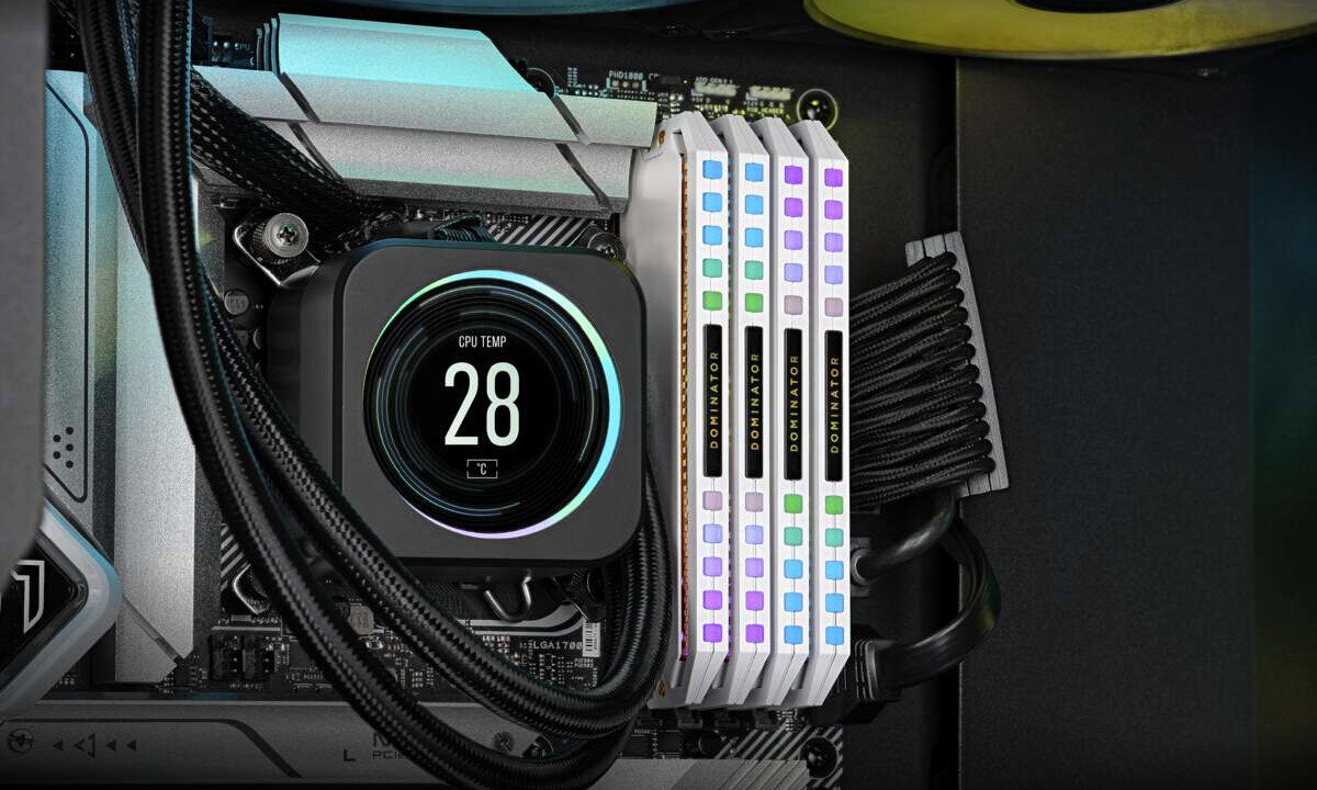 Pamiec RAM CORSAIR Dominator Platinum RGB 32GB 5200MHz swietna kompatybilnosc