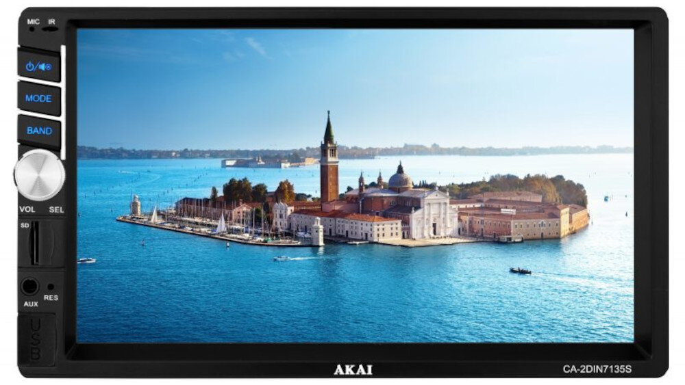 Radio samochodowe AKAI CA-2DIN7135S  - bluetooth
