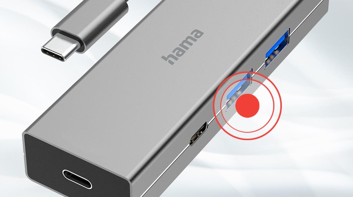 Hub HAMA 200136 gniazda porty zastosowanie