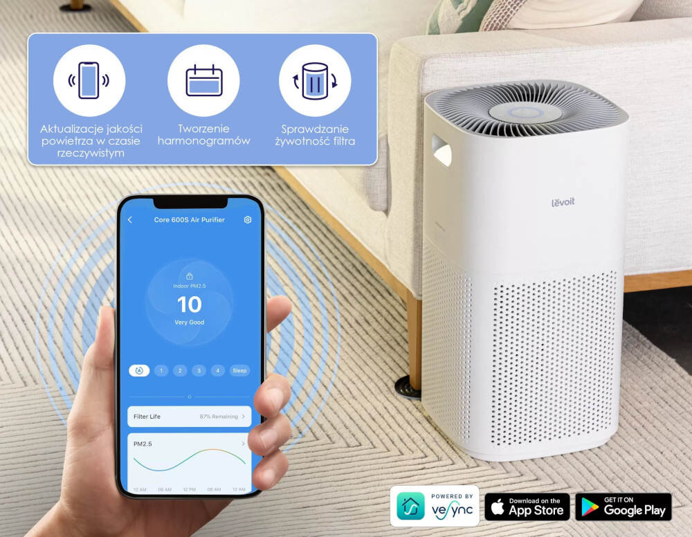 Oczyszczacz powietrza LEVOIT Core 600S