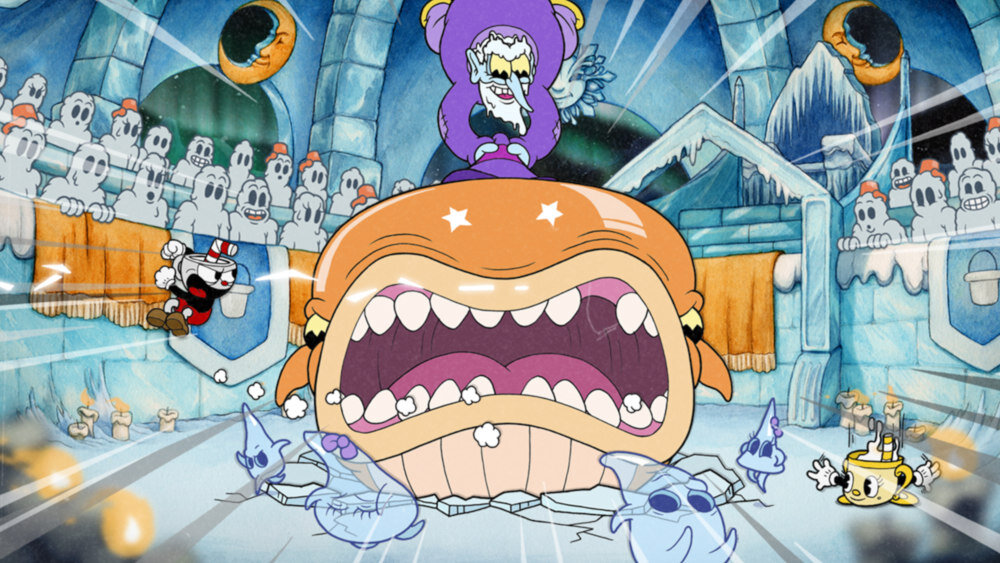 Cuphead Gra lata 30 rysowana na papierze nagrania dźwięk tło jazz