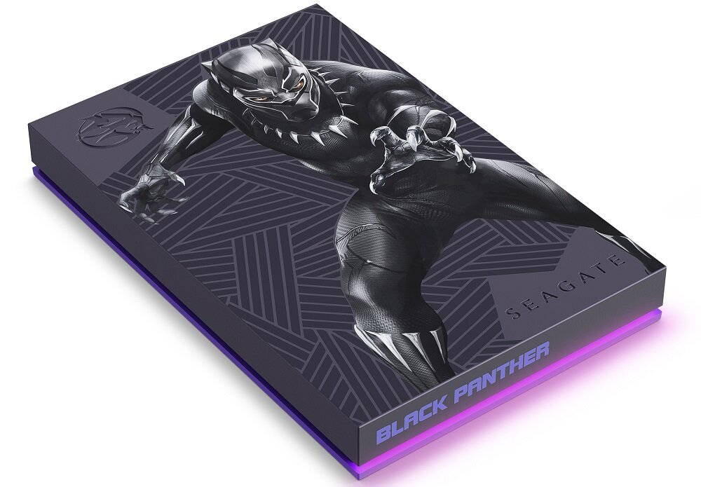 Dysk SEAGATE FireCuda Marve SE 2TB HDD Black Panther Okoye Shuri Solidny Unikatowy kolekcjonerski podświetlenie RGB LED
