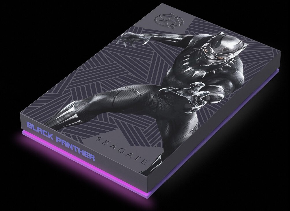 Dysk SEAGATE FireCuda Marve SE 2TB HDD Black Panther Okoye Shuri Solidny Unikatowy kolekcjonerski podświetlenie RGB LED