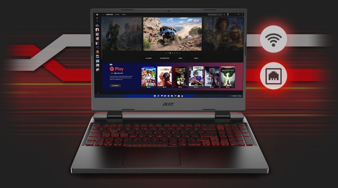 Laptop ACER Nitro 5 AN517-42 - Łączność internet Wi-Fi 6