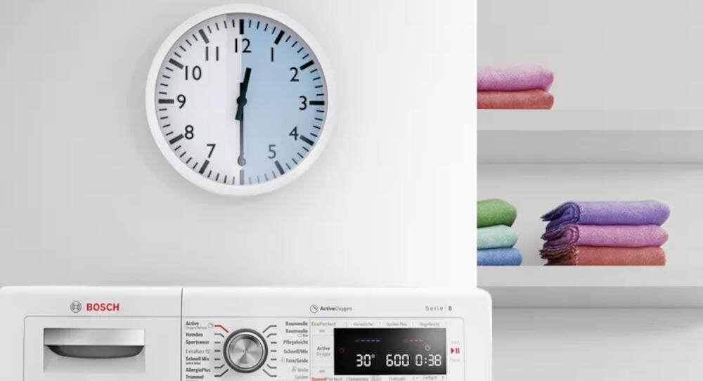BOSCH WAN2410SPL pralka super30 cykl pranie szybko odzież bawełna materiał syntetyczny speedperfect mniejszy wsad