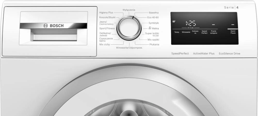 BOSCH WAN2410SPL pralka panel sterowania ustawienia pranie szybko wygodnie