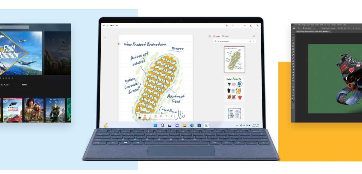 Laptop MICROSOFT Surface Pro 9 - aplikacje 