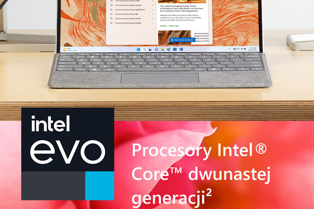 Laptop MICROSOFT Surface Pro 9 wygoda granie praca gaming porty szybkość płynność zabawa