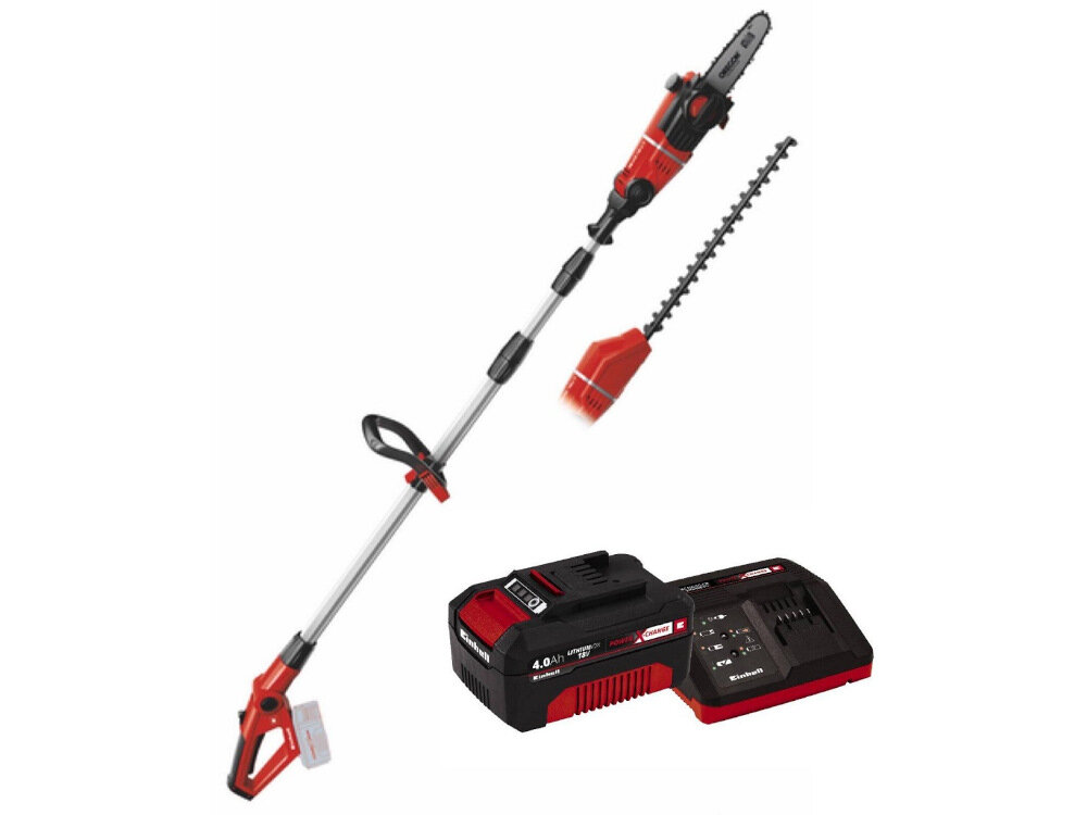 Nożyce do żywopłotu EINHELL GE-HC 18 Li T akumulatorowe łatwe użytkowanie nożyc niewielka waga do przycinania krzewów i gałęzi