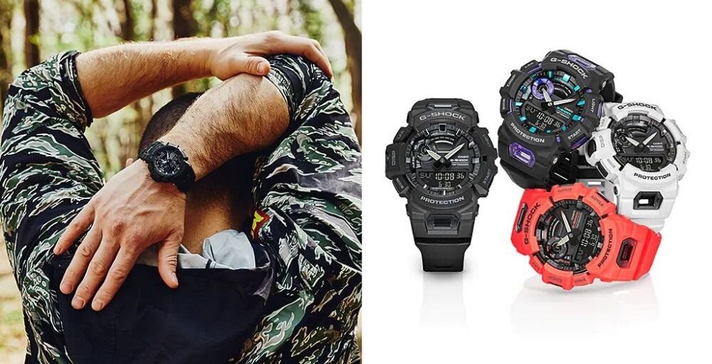 ZEGARKEK CASIO G-SHOCK G-SQUAD GBA-900   ekran bateria czujniki zdrowie sport pasek ładowanie pojemność rozdzielczość łączność sterowanie krew puls rozmowy smartfon aplikacja 