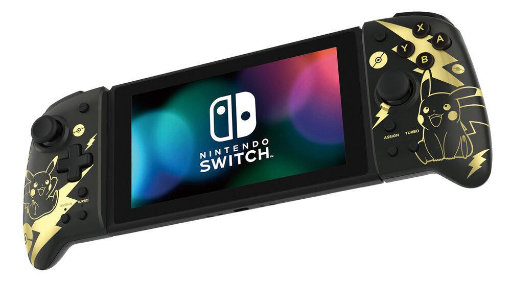 Kontroler HORI Split Pad Pro Czarno-złoty design gra zabawa wymiary licencja przyciski gry