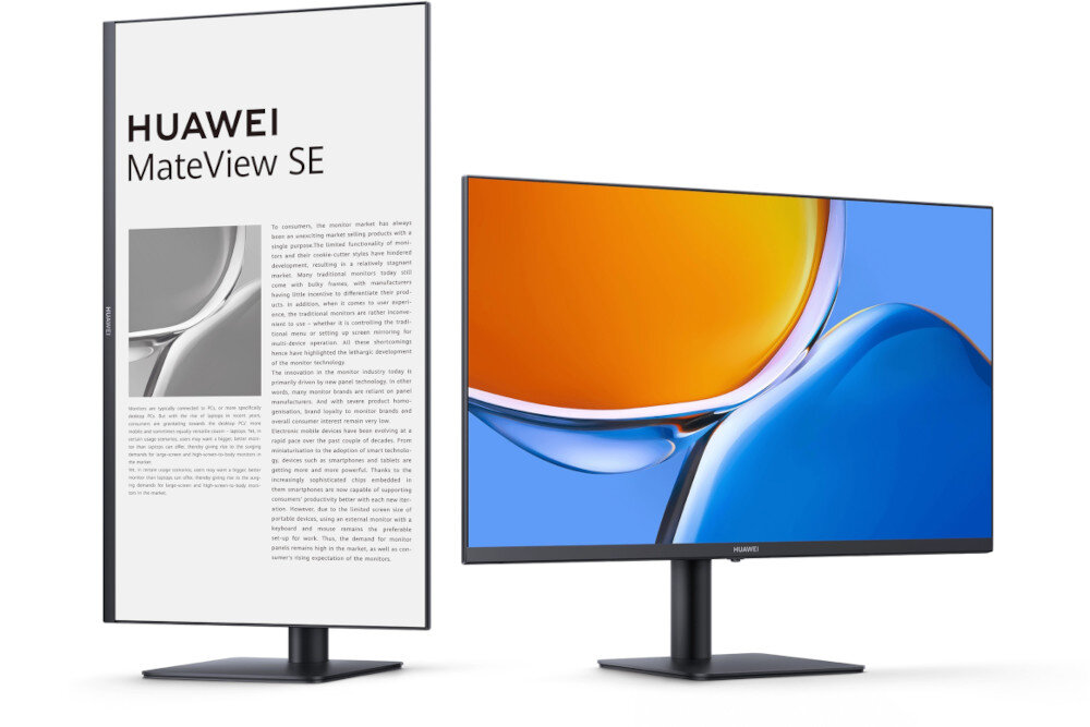 Monitor HUAWEI MateView SE dowolna regulacja kata nachylenia i wysokosci