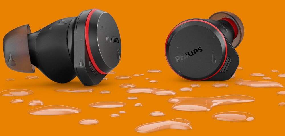 Słuchawki dokanałowe PHILIPS TAA7507BK Czarny wygodne dotykowe sterowanie delikatne sterowanie