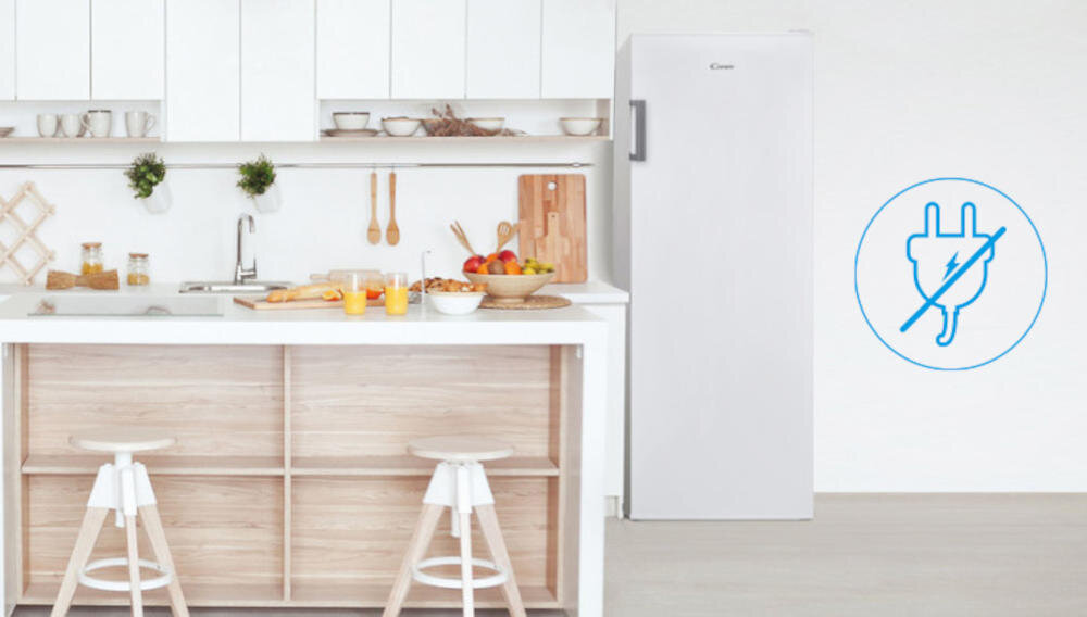 CANDY CVIOUS514FWHE awaria zasilanie bezpieczeństwo żywność przechowywanie utrzymywanie zimno ochrona