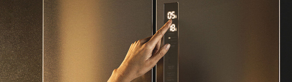 LODÓWKA HAIER HFR7720DWMP 3D wyświetlacz sterowanie
