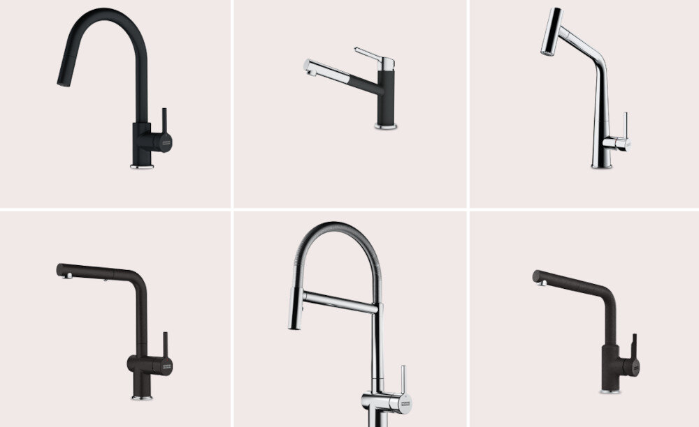 Zlewozmywak FRANKE Maris MRG 610-37 114.0661.776 Onyx Dopasuj baterię kuchenną sześć rodzajów baterii kuchennych czarne srebrne klasyczne desgnerskie dopasowanie do potrzeb różne wersje kolorystyczne