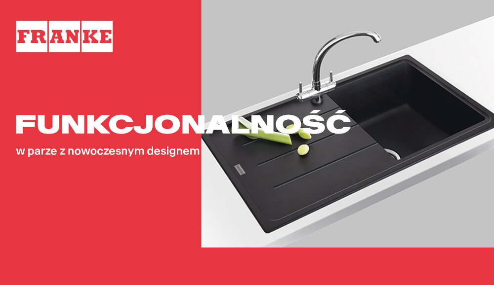 Zlewozmywak FRANKE Basis BFG 611-78 114.0676.296 Onyx  wygląd design tło prezentacja wizualizacja