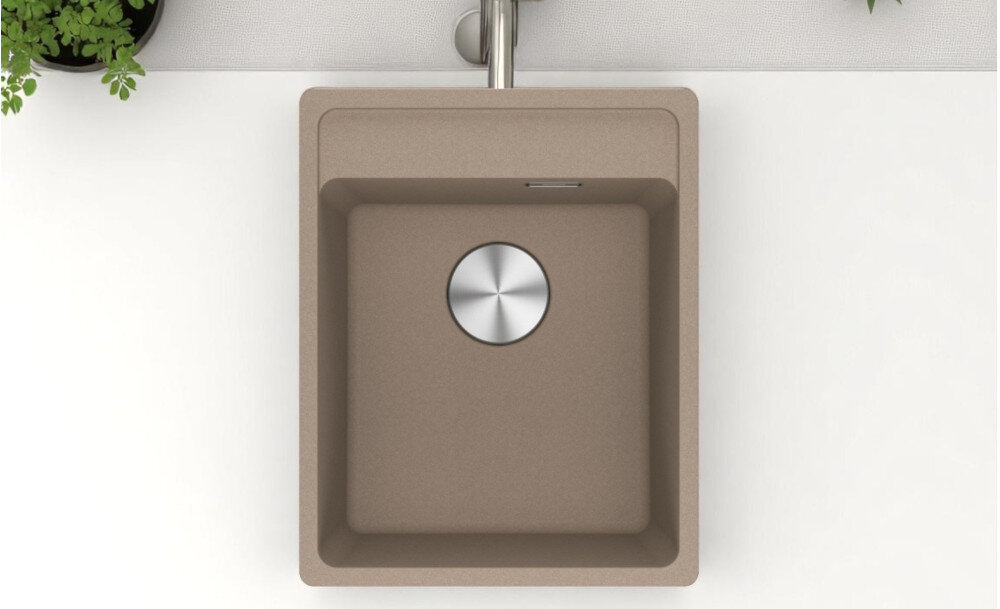 Zlewozmywak FRANKE Maris MRG 610-37 114.0661.780 Cappuccino wygląd design tło prezentacja wizualizacja