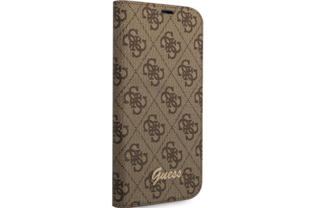Etui GUESS 4G Vintage Gold Logo do Apple iPhone 14 Pro Max  luksus wytrzymałość marka elegancja styl wyrafinowanie
