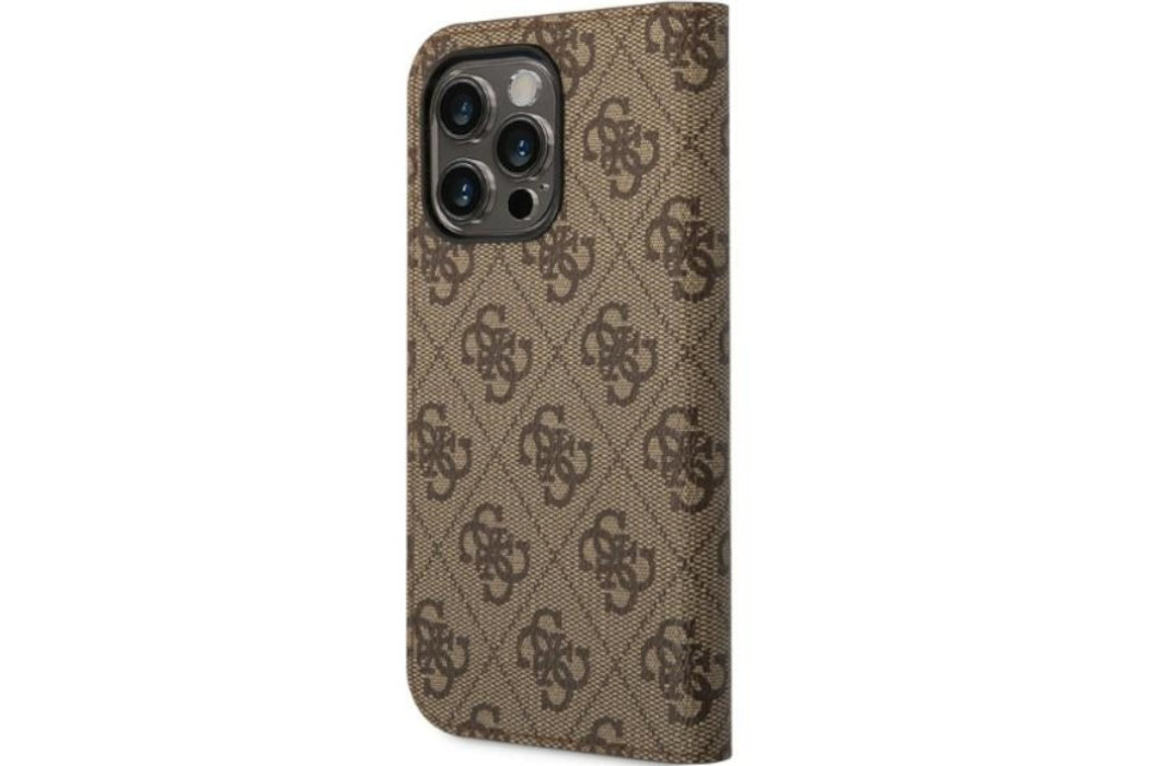 Etui GUESS 4G Vintage Gold Logo do Apple iPhone 14 Pro Max  luksus wytrzymałość marka elegancja styl wyrafinowanie