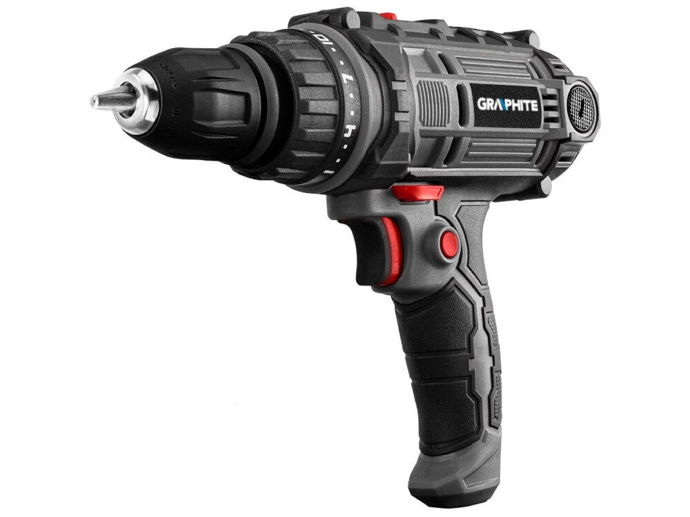 Wiertarko-wkrętarka GRAPHITE 58G793 22-stopniowe sprzęgło opcja wiercenia może być regulowane zgodne z europejskimi standardami certyfikat CE