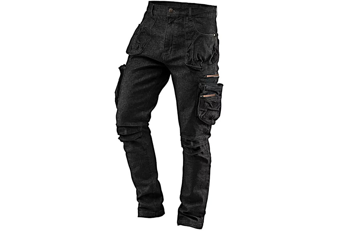 Spodnie robocze NEO Denim 81-233-L (rozmiar L) wygląd prezentacja Pracuj wygodnie wizualizacja