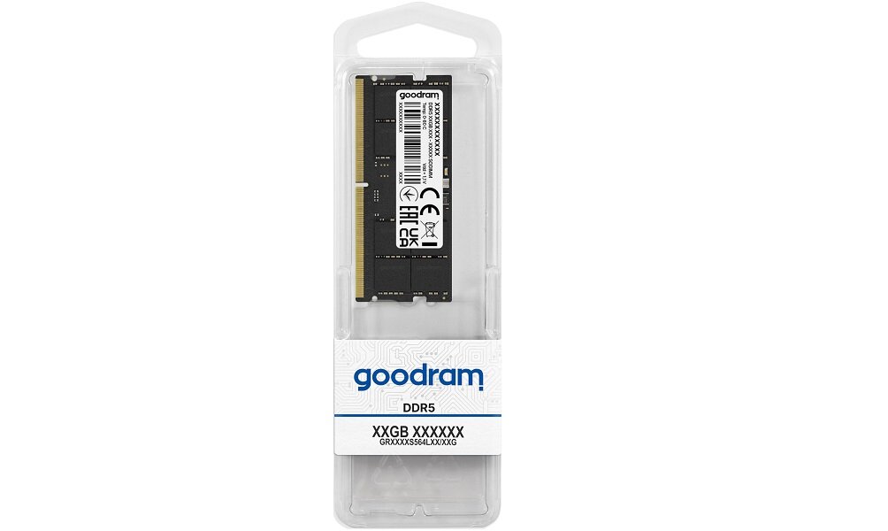 Pamięć RAM GOODRAM 32GB 4800MHz Częstotliwość pracy SODIMM Technologia On-Die ECC Pełna kompatybilność