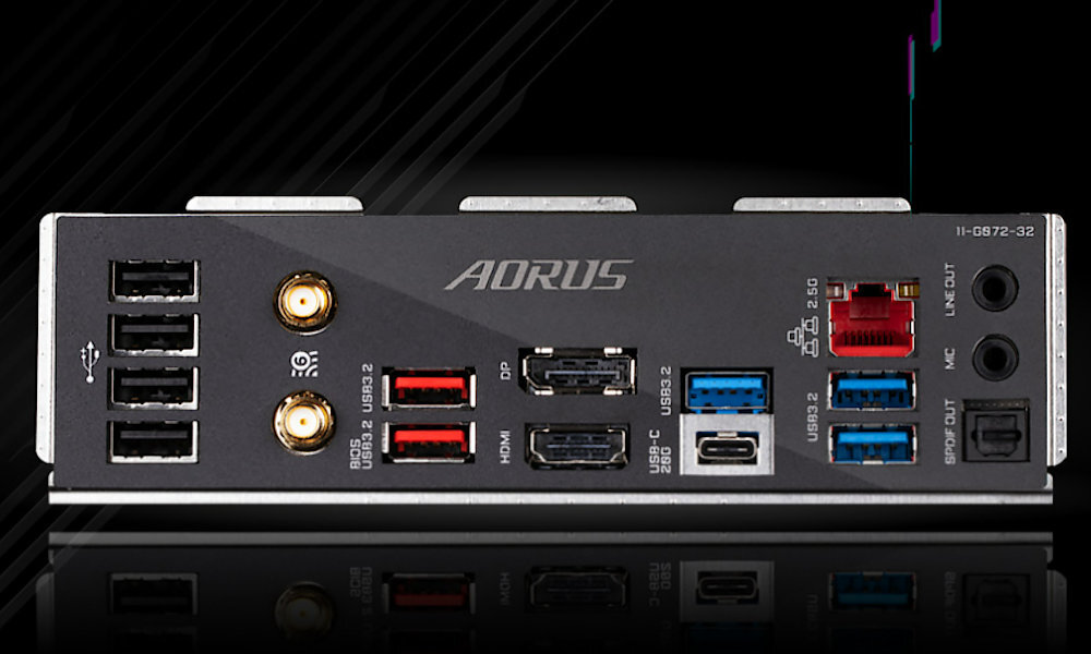 Płyta główna GIGABYTE B650E Aorus Master - zlacza usb