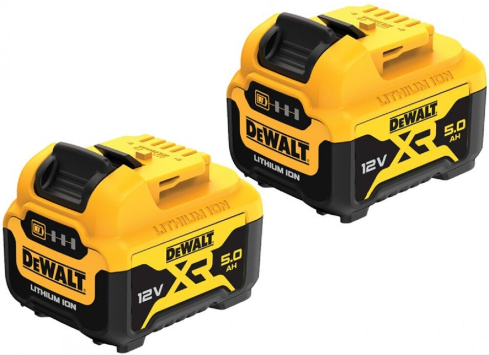 Klucz udarowy DEWALT DCF901P2 akumulator Li-Ion 12 V XR pojemność 5,0 Ah maksymalna prędkość obrotowa do 2850 obr/min maksymalny moment obrotowy do 340 Nm