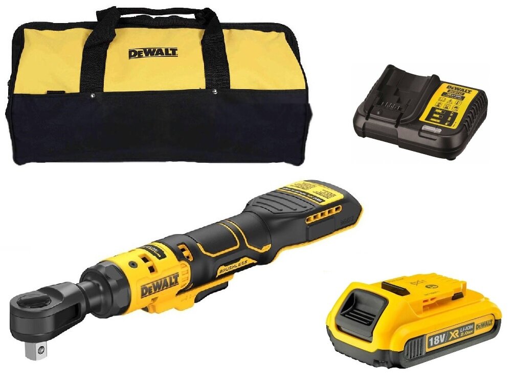 Klucz pneumatyczny DEWALT DCF512D1-QW zestaw akumulator ładowarka torba instrukcja obsługi w języku polskim karta gwarancyjna