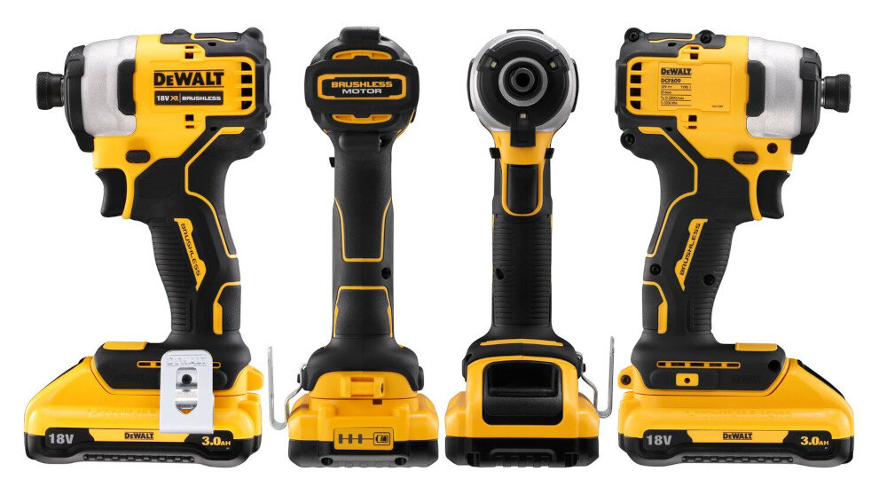 Zakrętarka udarowa DEWALT DCF840E1T solidne niezawodne jednobiegowy sprzęt do wkręcania i wykręcania z regulacją prędkości obrotowej na spuście. poręczna lekka konstrukcja