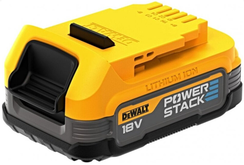 Zakrętarka udarowa DEWALT DCF840E1T silnik bezszczotkowy akumulator Li-Ion napięcie 18 V pojemność 2,0 Ah maksymalna prędkość obrotowa do 3200 obr/min częstotliwość udaru 0-4200 ud/min moment obrotowy do 192 Nm