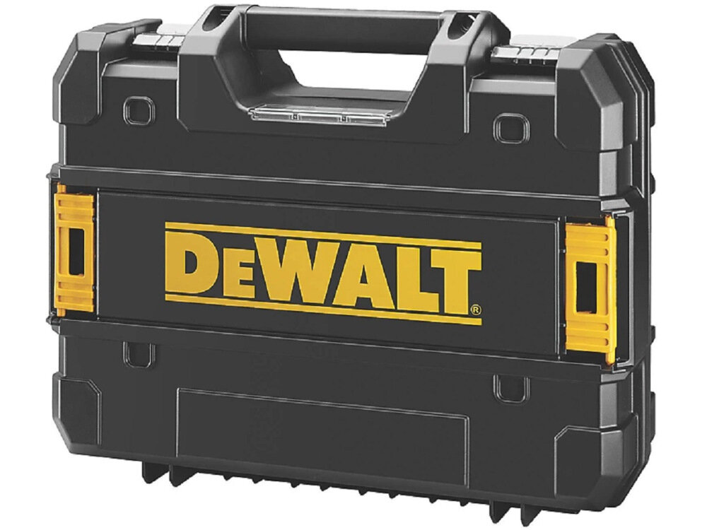 Wiertarko-wkrętarka DEWALT DCD800H2T wysokiej klasy elektronarzędzie walizka transportowa z bardzo mocnego tworzywa sztucznego wytrzymała na uszkodzenia mechaniczne