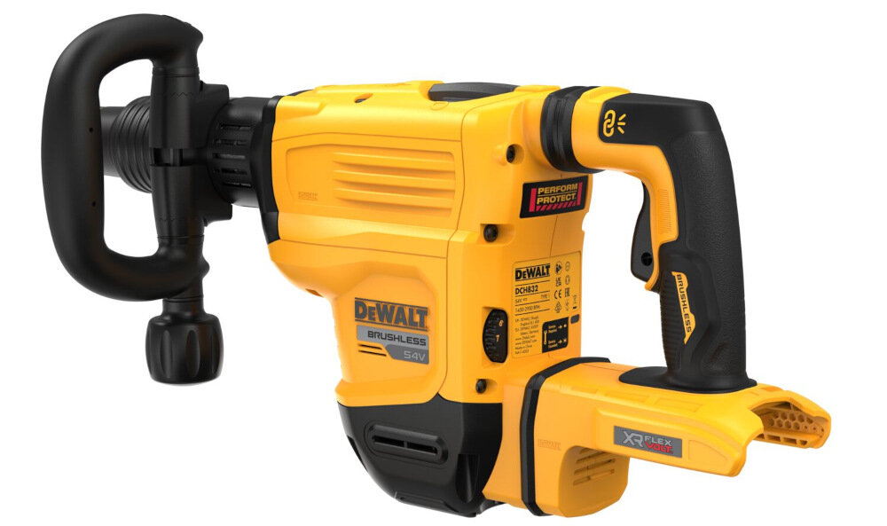 Młot wyburzeniowy DEWALT DCH832N-XJ funkcja łagodnego rozruchu elektroniczna kontrola prędkości i energii udaru