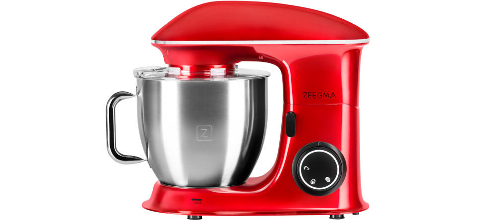 Robot kuchenny planetarny ZEEGMA Planeet Chef Czerwony (2200W) zaoszczędzenie czasu dokładne wymieszanie składników perfekcyjny efekt przygotowanie innych elementów potrawy oszczędnośc czasu i energii 