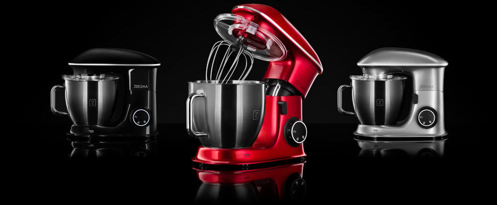 Robot kuchenny planetarny ZEEGMA Planeet Chef Czerwony (2200W) akcesoria miska możliwość mycia w zmywarce możliwość odchylenia ramienia robota łatwe odłączanie misy dotarcie do trudno dostępnych miejsc dokładne wyczyszczenie 