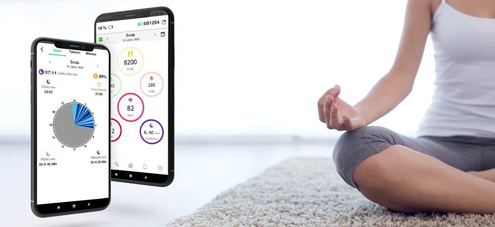 Smartwatch FOREVER Forevive 2 Slim ekran bateria czujniki zdrowie sport pasek ładowanie pojemność rozdzielczość łączność sterowanie krew puls rozmowy smartfon aplikacja