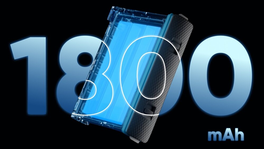 Insta360 X3 Battery wizualizacja  pojemności 1800 mAh